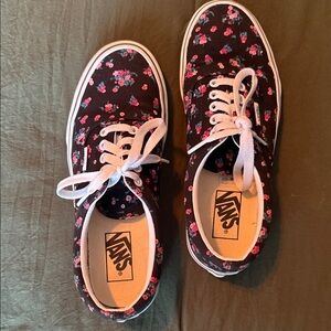 Vans Black Ditsy Floral Women's Shoes
